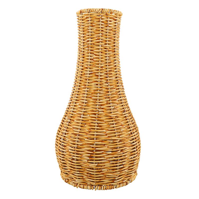 Hand Woven Vase Desktop Ornaments Imitation Vine DIY Flower Arrangement Home Art Decorations
