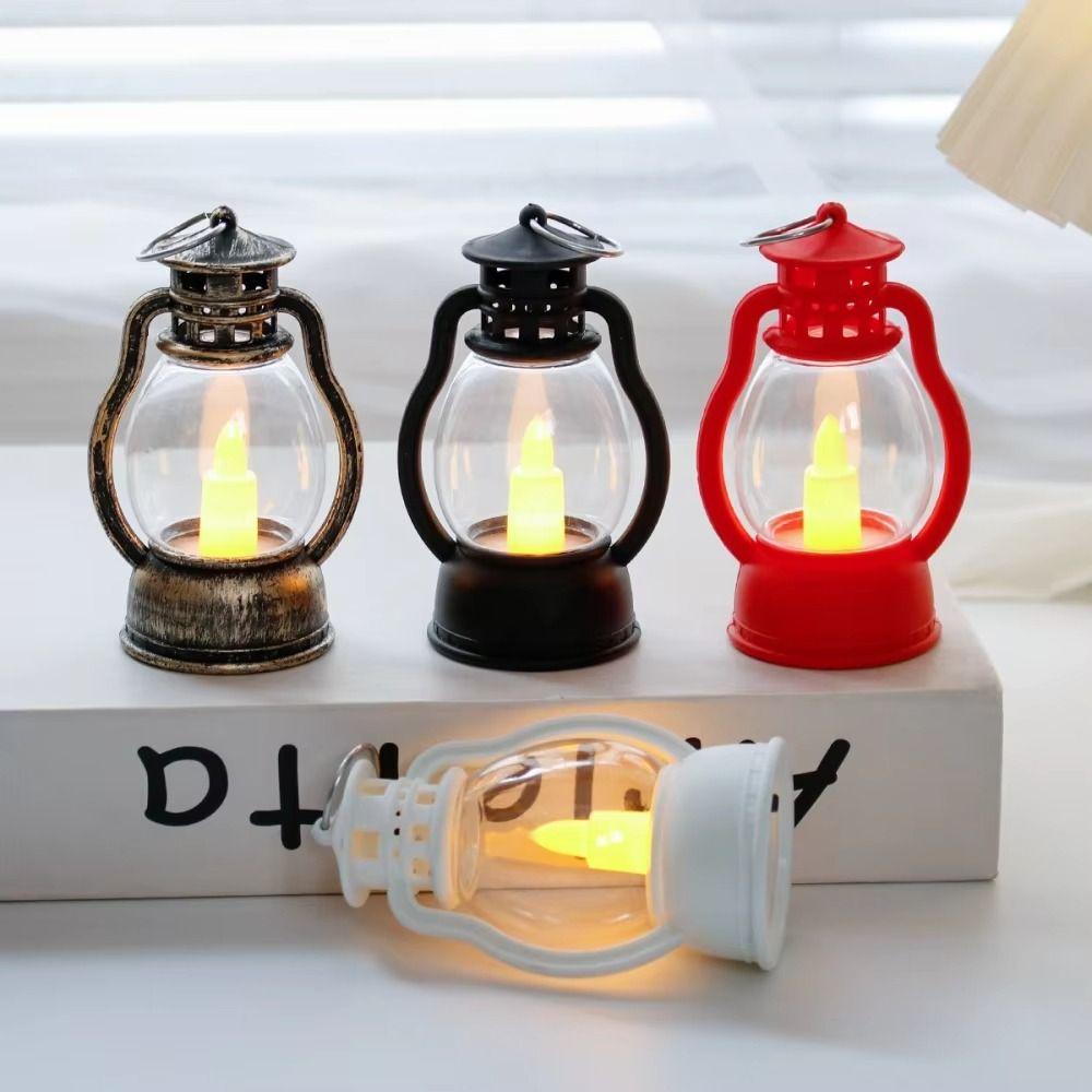 Portable LED Candle Light Retro LED Night Light Electronic Candle Lamp For Halloween Festival Etc