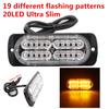 Universal Waterproof 12V 24V 20LED Car Truck Pickup Emergency Side Strobe Light