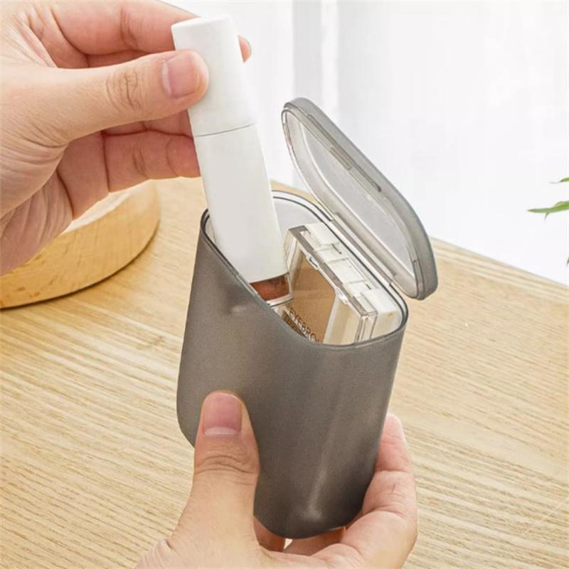 Desktop Data Cable Storage Box Dustproof With Cover Mobile Phone Charger Box Transparent Cable Wire Container Box In Office Home