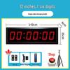 12-inch 6-digit single-sided rechargeable