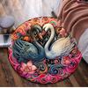 1Pc  Animal Circular Print Rug - home decoration Carpet For Living Room Bedroom Flooring Computer Chair Area Rug