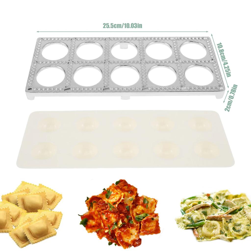 Форма для равиоли Пресс для равиоли Итальянская форма для пельменей Форма для равиоли Пресс Инструмент для нарезки пасты Инструмент для приготовления мясных пирогов и пельменей