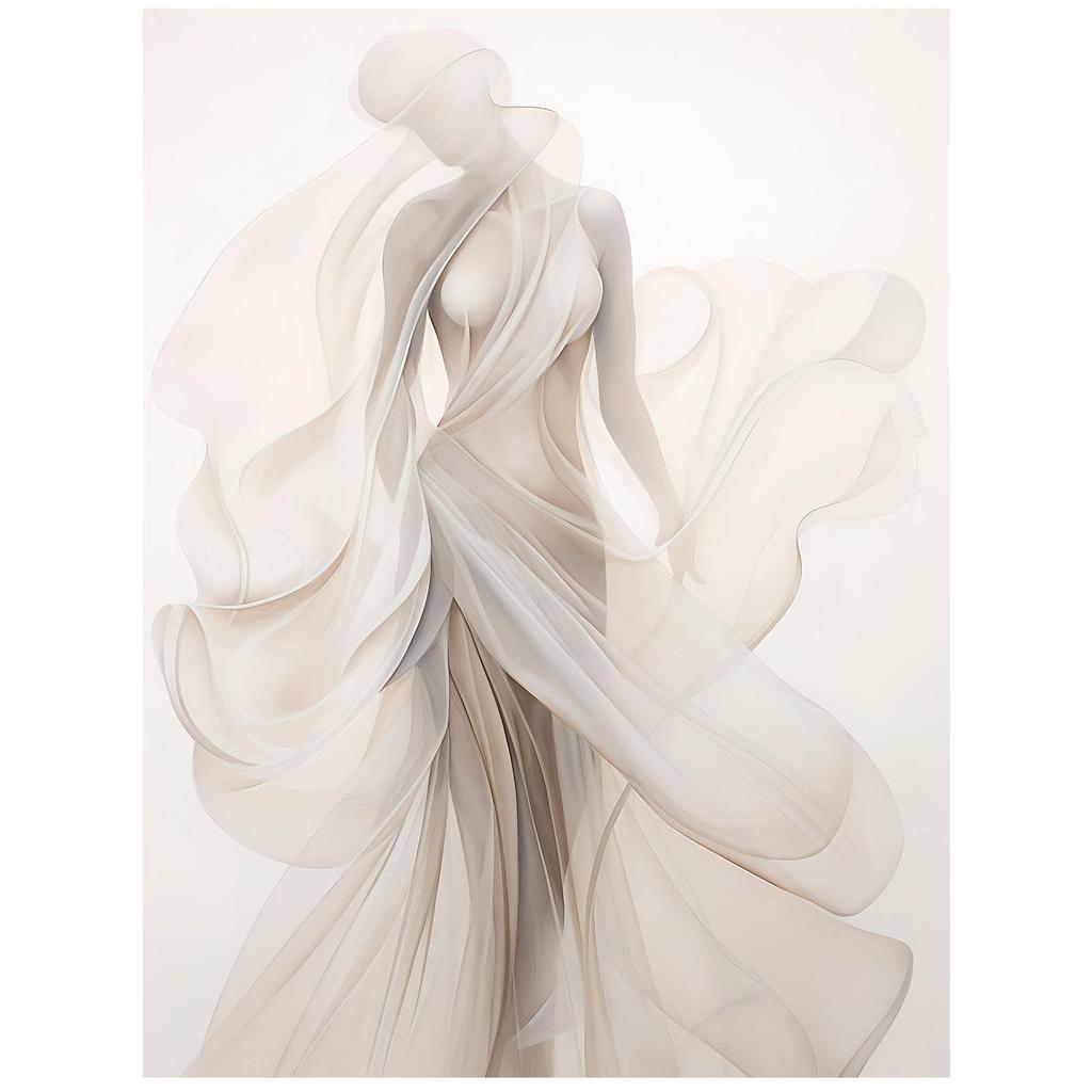 The Delicacy of the Feminine Form The Delicacy of the Feminine Form, 40X50 Cm, Gold Aluminum Frame, 230 Gsm Matte Paper