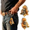Resin Monkey Doll Keyring 3D Monkey Pendant Monkey Resin Ornament Monkey Keychain  Kids Gifts
