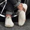 Новые высококачественные мужские туфли Set Foot Casual Slip on мужские лоферы мужские мокасины на плоской подошве обувь больших размеров ручной работы эластичные зернистые туфли