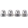 10Pcs 304 Stainless Steel Acorn Hex Cap M6 Thread Dia Acorn Cap Nuts Dome Head Nuts  Fasteners