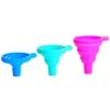 Collapsible extendable funnel mini household plastic funnel pour oil pot household silicone funnel oil leak dispense