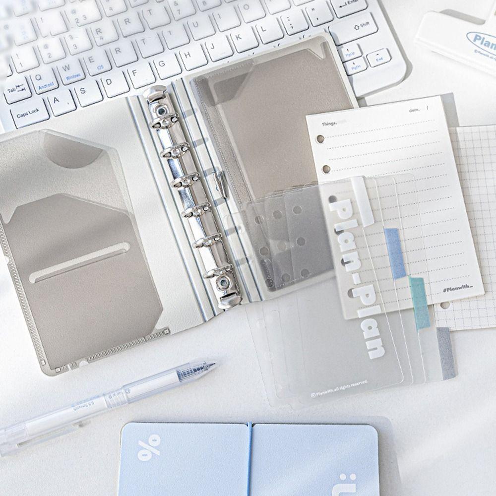 Мини-блокнот на 6 колец, 44 листа, альбом для записей, студенческий журнал