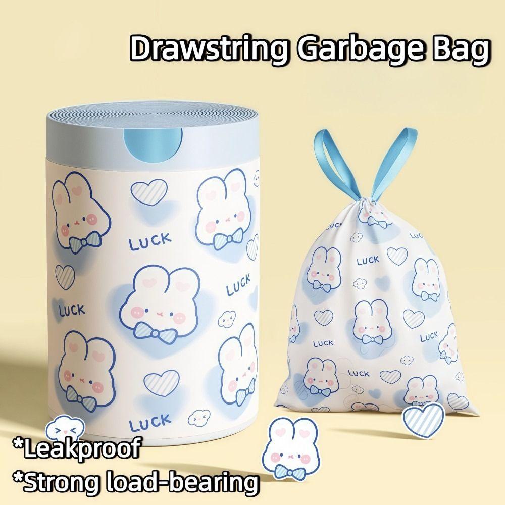 Large Capacity Drawstring Garbage Bag Thickened Portable Garbage Bags Household Items