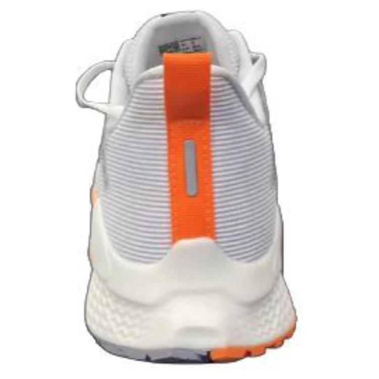 Li Ning Простые нескользящие прочные низкие кроссовки для бега мужские кроссовки белые оранжевые ARBU003-1