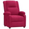 Recliner Chair Burgundy Velvet