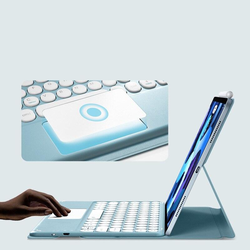 Двойной магнитный чехол-клавиатура для iPad Air 4 Pro 11 2020, сенсорная клавиатура и мышь для iPad Pro 11 дюймов, 10,9, смарт-чехол