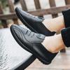 Fashion Newly Men Casual Shoes Mens Loafers Breathable Slip On Black Driving Shoes Soft Anti-slip Shoe Male Spring Leather Boat Footwear