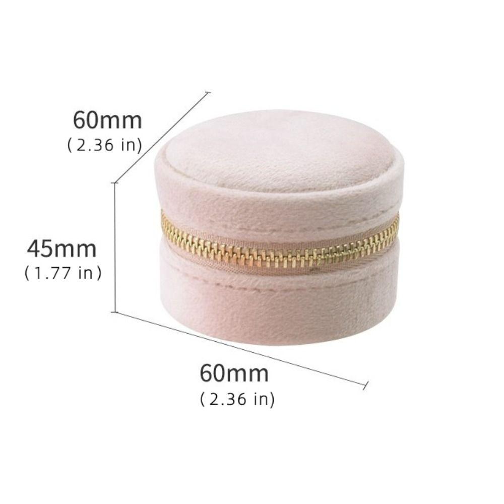 Мини-кейс для украшений Пылезащитный Мешочек для серег и колец Креативная бархатная шкатулка для украшений Женская