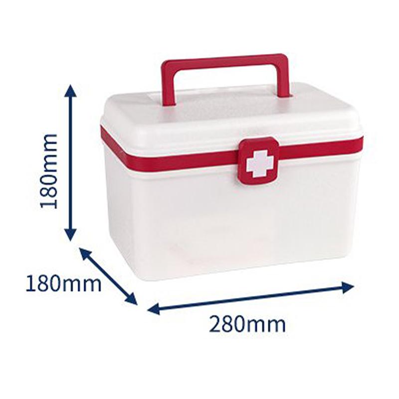 Portable Medicine Storage Box Large Capacity Medicine Kit Family Hand First Aid Chest Simple Travel Emergency Box