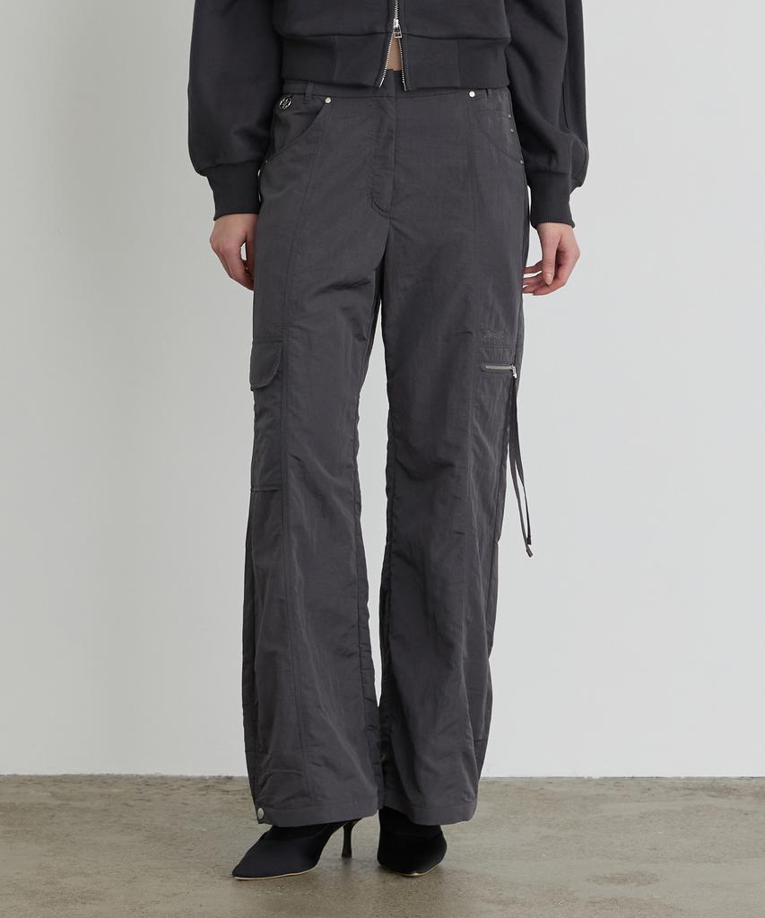 TMAKER Wide Cargo Two-Way Parachute Pants