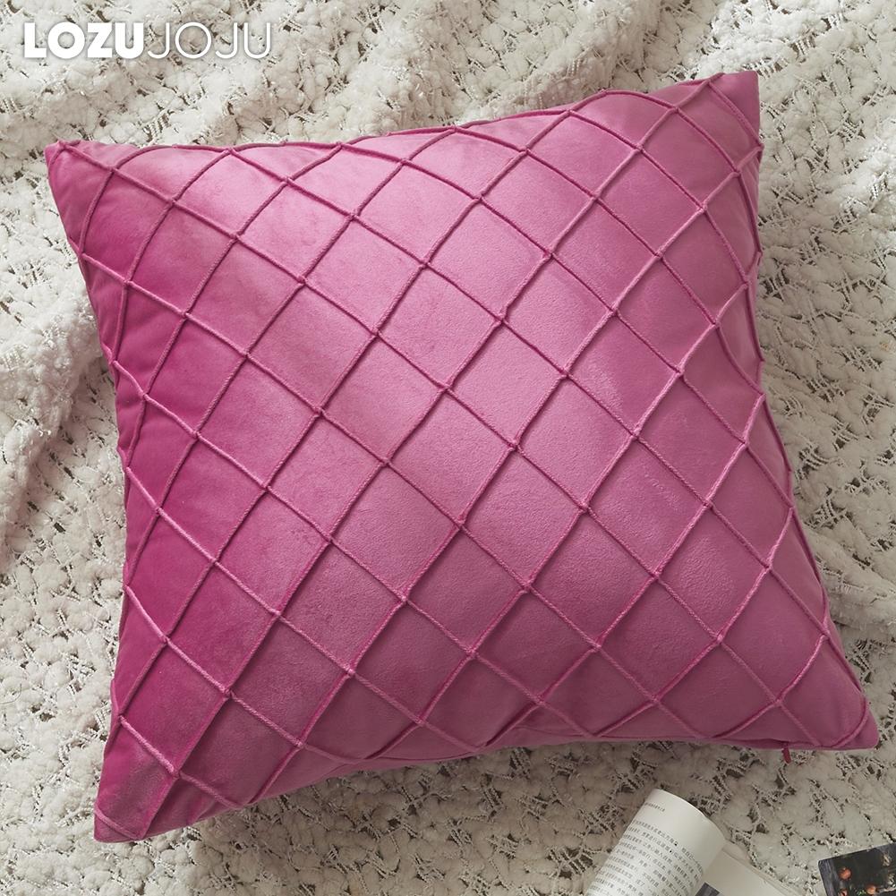 1 шт., современные однотонные кружевные наволочки, льняные чехлы для диванных подушек, легко подходящие наволочки для кровати, домашний декор LOZUJOJU