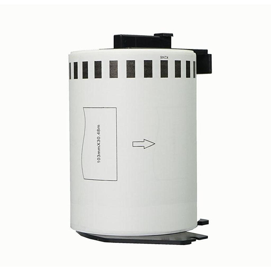 Совместимая с Brother DK-22246 черная термолента для этикеток