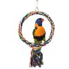 Parrot Cotton Rope Hanging Swing: Climbing & Biting Toy for Small and Medium Birds