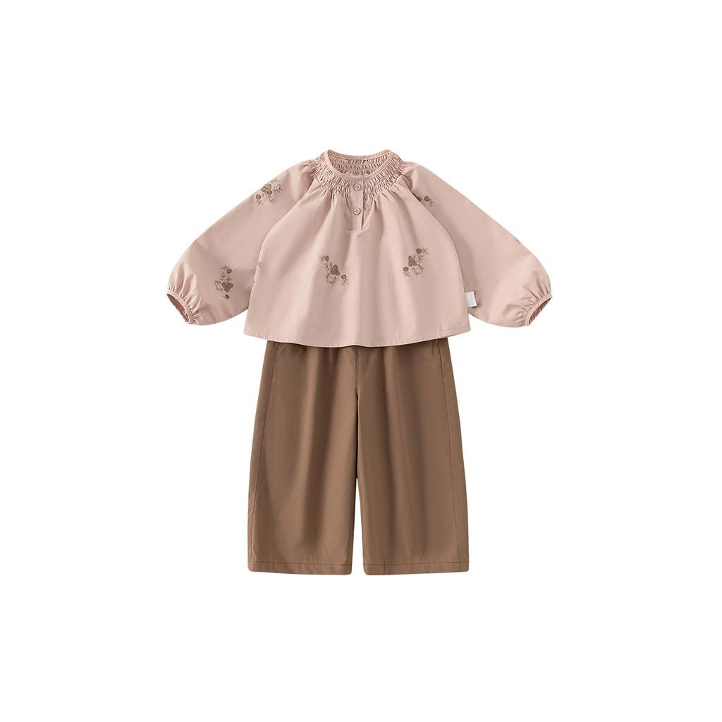 И Детский Весенне-Осенний Комплект Брюк с Длинным Рукавом и Вышитым Дизайном