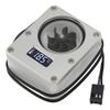 PC Water Cooling Meter 12V Small 3pin Interface G1 4 Thread Durable Acrylic Rustproof Computer Flow Meter for PC