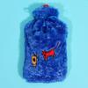 Biggdesign Cats Blue Hot Water Bottle with Soft Plush Cover, 2 l.