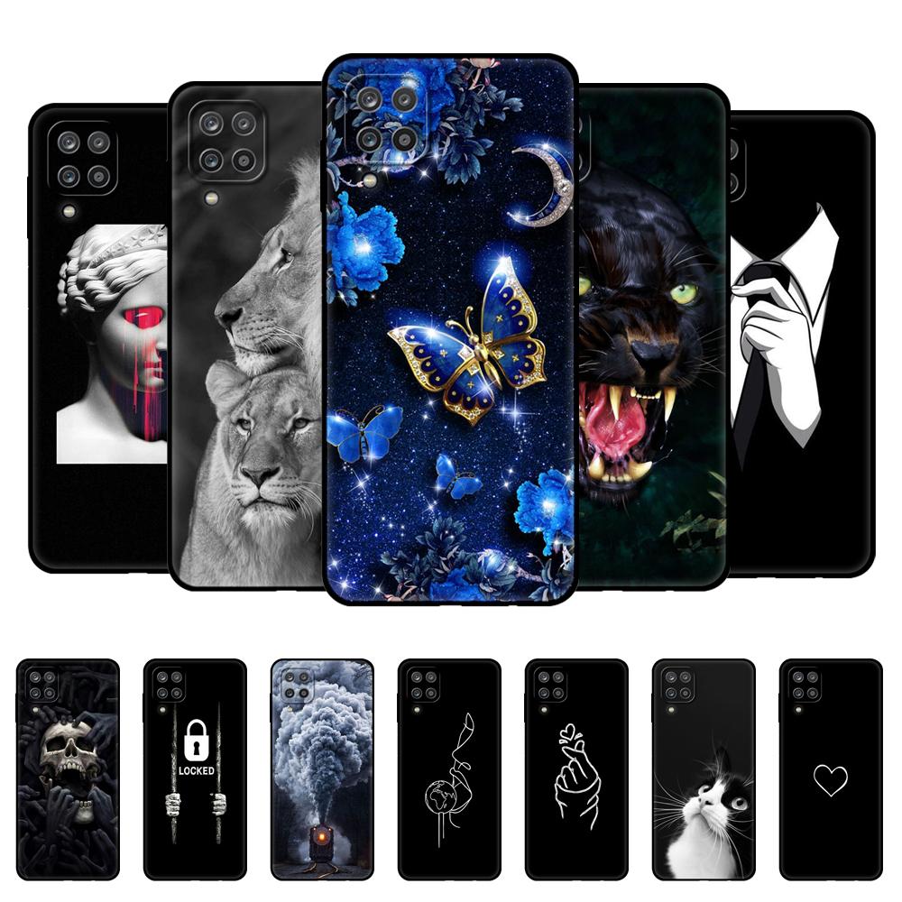Мягкий силиконовый чехол для Samsung A12, чехол для телефона Samsung Galaxy A12, GalaxyA12 A 12 SM-A125F a125, бампер 6,5 дюйма; черный чехол из ТПУ