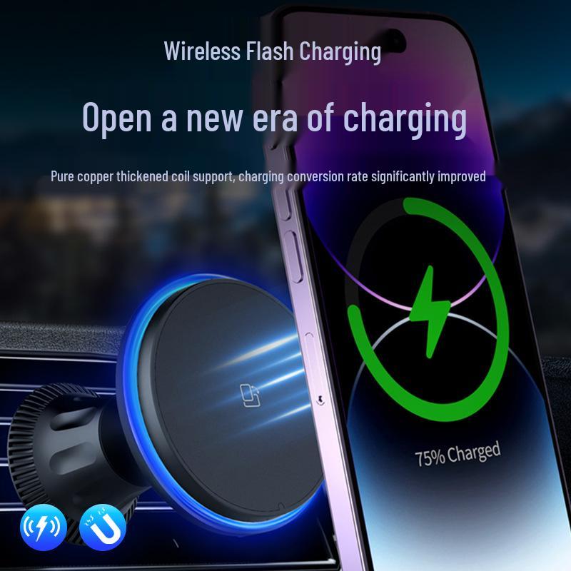 Беспроводной автомобильный держатель для телефона и зарядное устройство, совместимое с MagSafe, 15 Вт