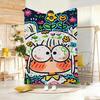 Painting Spring Girl Throw Lightweight g Flannel Blanket Soft Skinfriendly for Summer Cooling