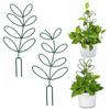 Creative Plant Climbing Frame Leaf Shape Potted Vine Plant Support Stand Iron Fixing Rods Flower Rack Gardening Accessories