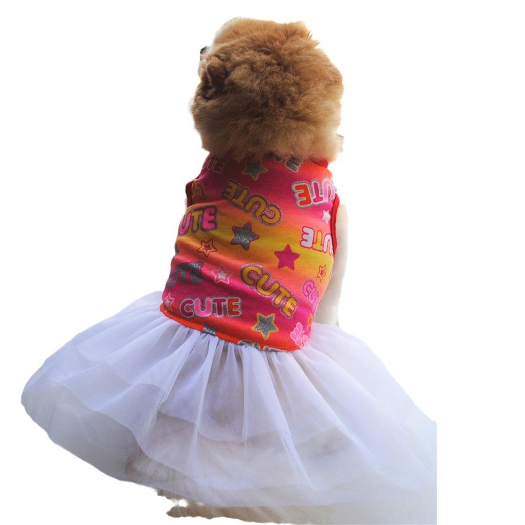 Одежда для собак, одежда для домашних животных, летняя жилетка, газовая юбка, для маленьких собак