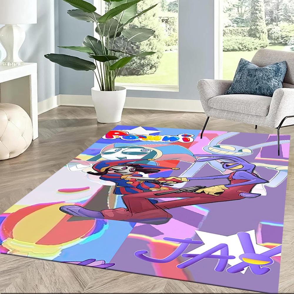 Digital Circus Floor Mat Suitable for Hallway Balcony Living Rooms Bedrooms Anti-slip Rug Office home decor Spiritual Gift