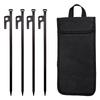 4/8Pcs Tent Stakes Forged Steel Tent Pegs Heavy Duty Ground Anchors with Storage Bag Camping Tent Spikes for Camping Picnic