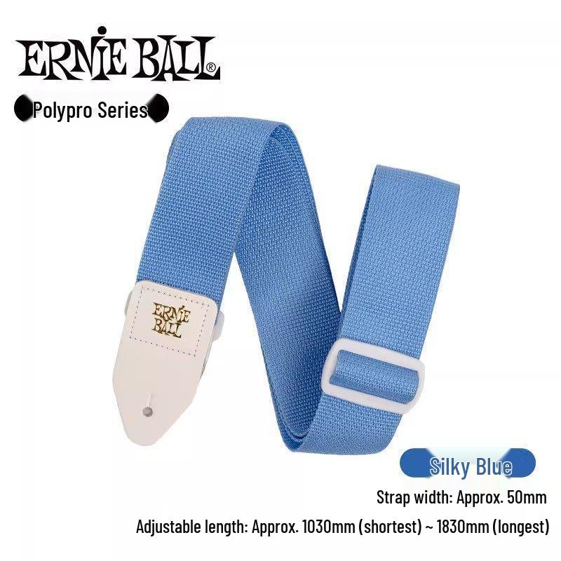 Универсальный ремень для гитары/баса Ernie Ball из бакелита - Удлиненный нейлоновый ремень через плечо