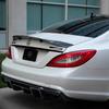 Для Mercedes CLS Class W218 C218 CLS63 AMG 2012-2017 Углепластиковый задний спойлер-крыло стиля R, накладка на крышку багажника, спойлер для стайлинга автомобиля