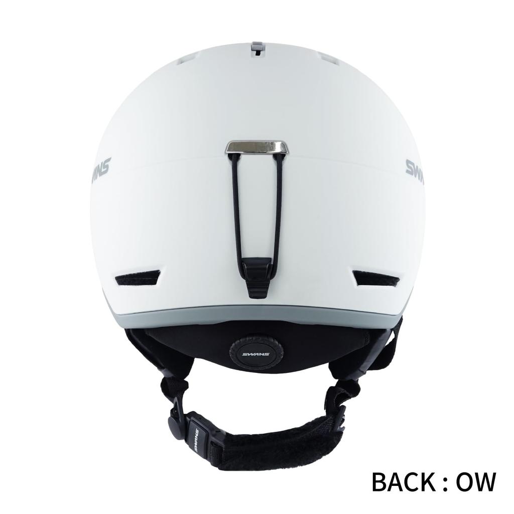 SWANS Взрослый шлем для горных лыж и сноуборда MIPS MIPS Размер M Размер и размеры HSF-241 OW, (53см-57см), Не совсем белый, Легкий, Регулировка дискового типа, Открыть/Закрыть