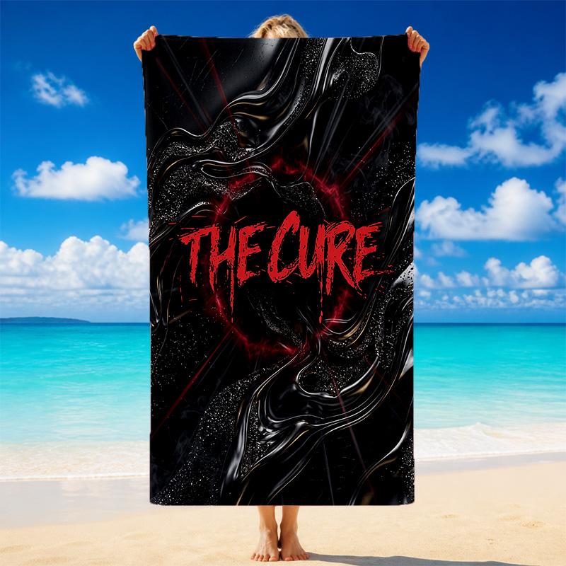 Пляжное полотенце из микрофибры с принтом The Cure Песок?Прочное Легкое Полотенце для Плавания, Уличных Путешествий
