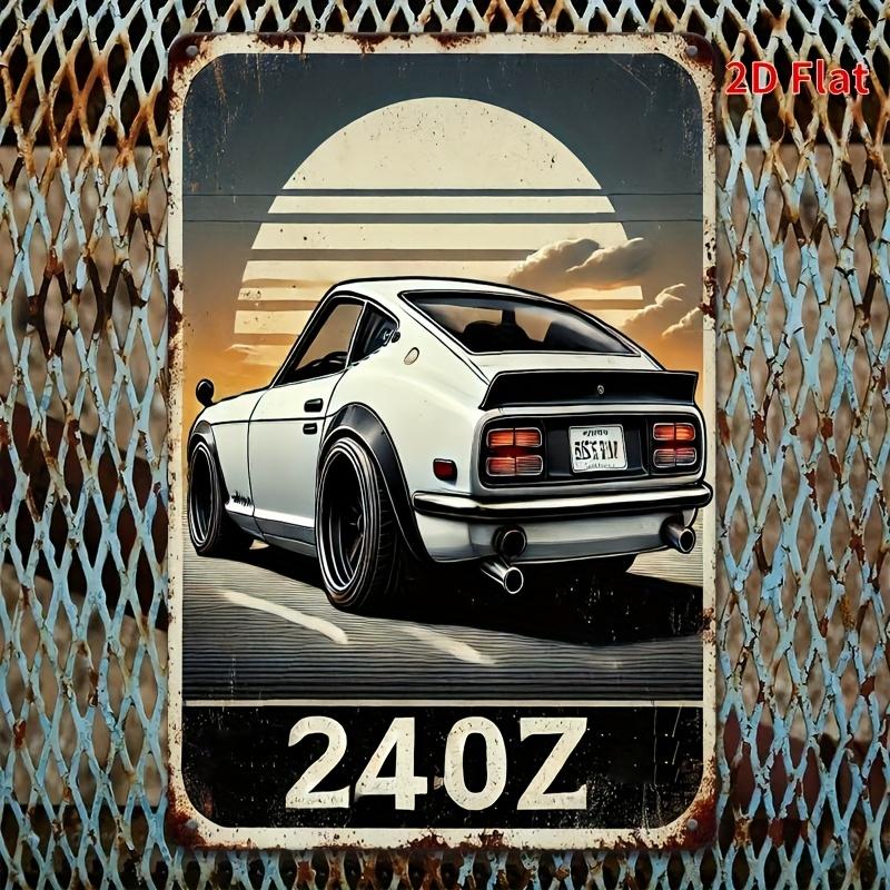 Vintage Tin Sign for Lotus Z Classic Car Rustic Metal Wall Decor for Home Bar Cafe Garage Farmhouse Iron Material
