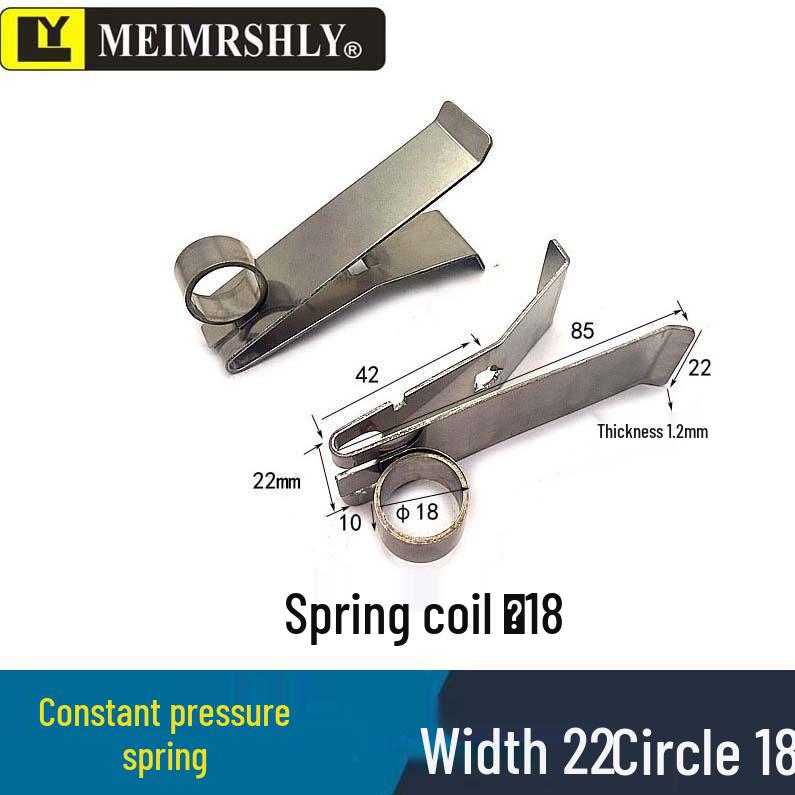 JR Motor Carbon Brush Holder Grip Bracket with Constant Force Spring, Aluminum Copper, 25*32*60 mm.