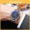 New Fashion Men's Quartz Watch Blue Light Gift Steel Strap Men's Watch Wholesale