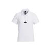 Cool Touch Sports Polo Shirt With Solid Color Logo Women Tops White IW4848
