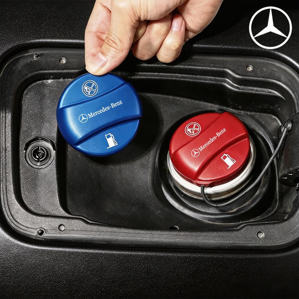 LXT3 Car Metal Fuel Oil Water Tank Cap Decor Covers Accessories For Mercedes-Benz GLC X253 X254 C-Class W205 W206 A-Class W177 GLA