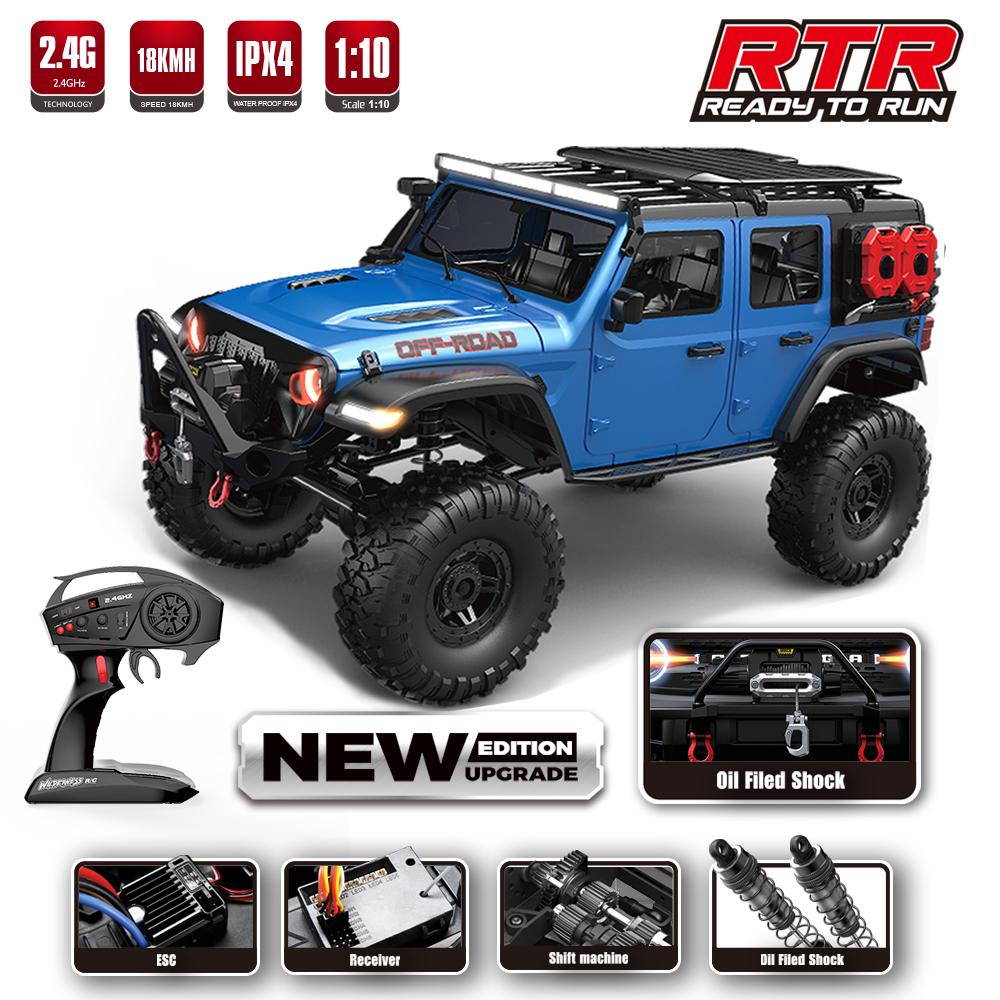 Машинка RC 1/10 HB R1011 RTR Машина на радиоуправлении 2.4G Полностью пропорциональная Скалолаз Светодиодная подсветка 4WD Внедорожный Грузовик для лазания Игрушки