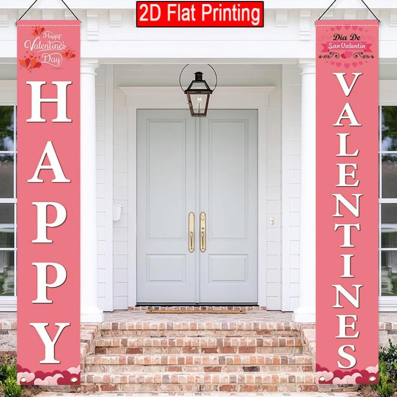 Happy Birthday Porch Banner - Festive Party Door Couplet - Porch Hanging Door Decor (7366)