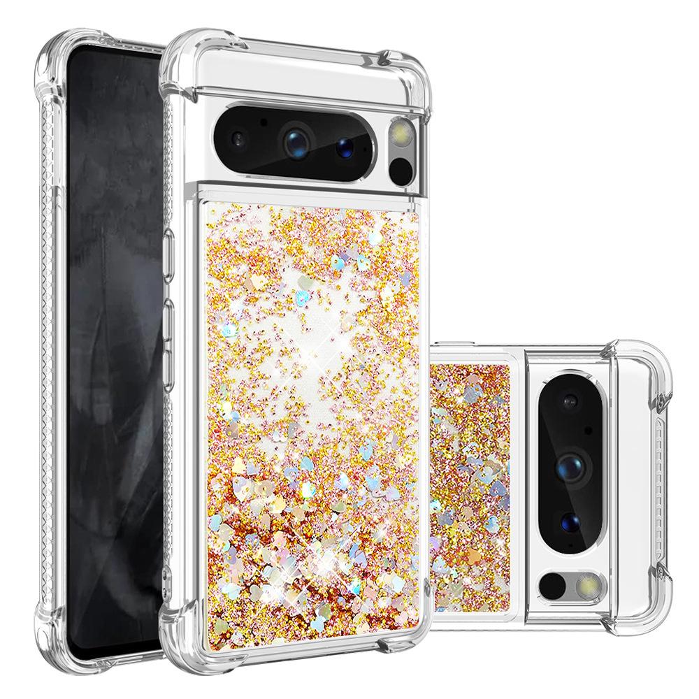 Подходит для чехла на мобильный телефон Google 8Pro, чехол Xiaomi 13Lite с блестками и звездами, противоударный чехол с плавающим песком, Redmi Note12S