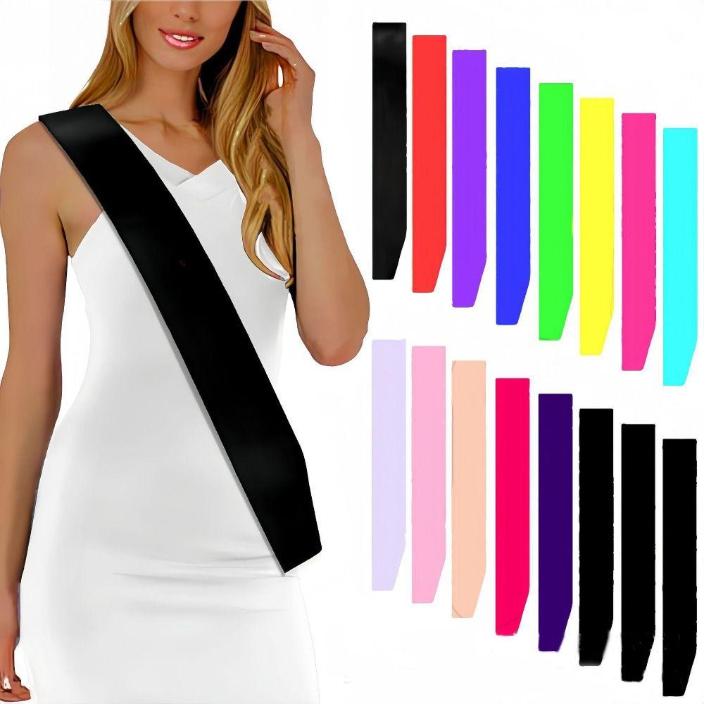 Decorations Prom Queen Sash Personalized Groom Sash NEW Blank Sash  Bachelorette Party