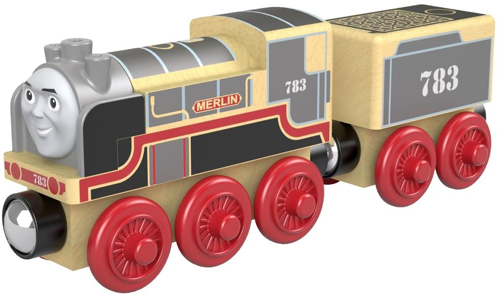 Паровозик Томас из серии деревянных рельс Merlin FHM50