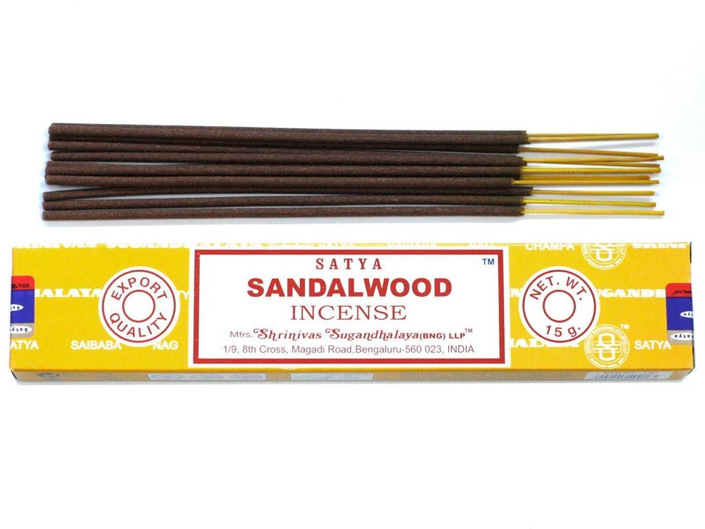 7x Sandalwood Incense Sticks 15g Satya