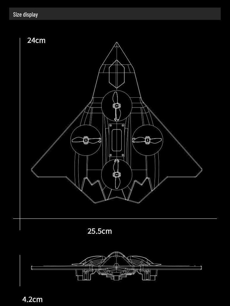 Remote Control Sixth Fighter Model Airplane - Drop-Resistant Toy Drone for Kids